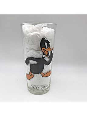DAFFY DUCK Vintage Pepsi Cola Collectors Series Drinking Glass WARNER BROS 1973